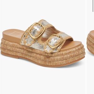 Dolce Vita Wanika Jute Platform Slide Sandal (Women) 7.5